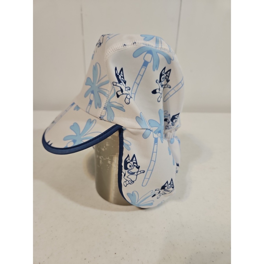 Bluey swim hat for toddler Sun Procter Lightweight Blue/white NWOT - Picture 2 of 7